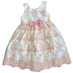open lace back dress Baby Girl Easter Dress Princess Dress Sweet Sleeveless Applique Puffy Girl Dress Party Dress Easter Dress for Girl, Light Blue / 1-2 Years (90cm) main image 1